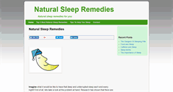 Desktop Screenshot of naturalsleepremediesnow.com