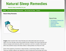 Tablet Screenshot of naturalsleepremediesnow.com